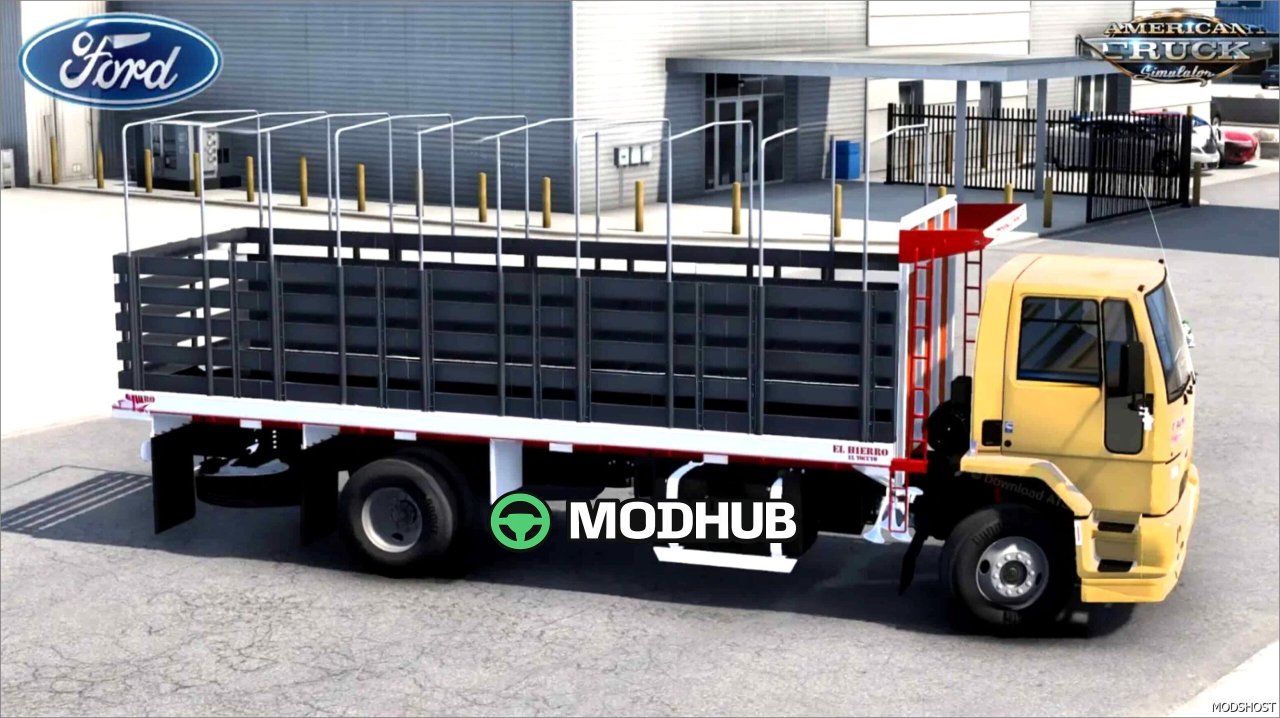 Вантажівка Ford Cargo 1721 + Інтер'єр V1.2 для American Truck Simulator