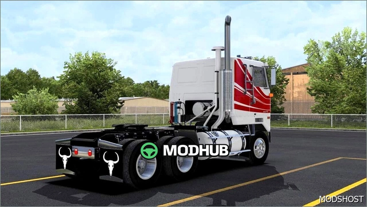 Вантажівка GMC White Cabover V1.6 для American Truck Simulator