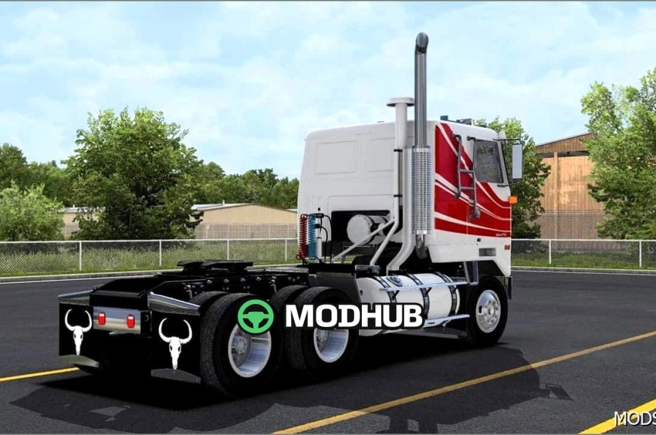 Вантажівка GMC White Cabover V1.6 для American Truck Simulator