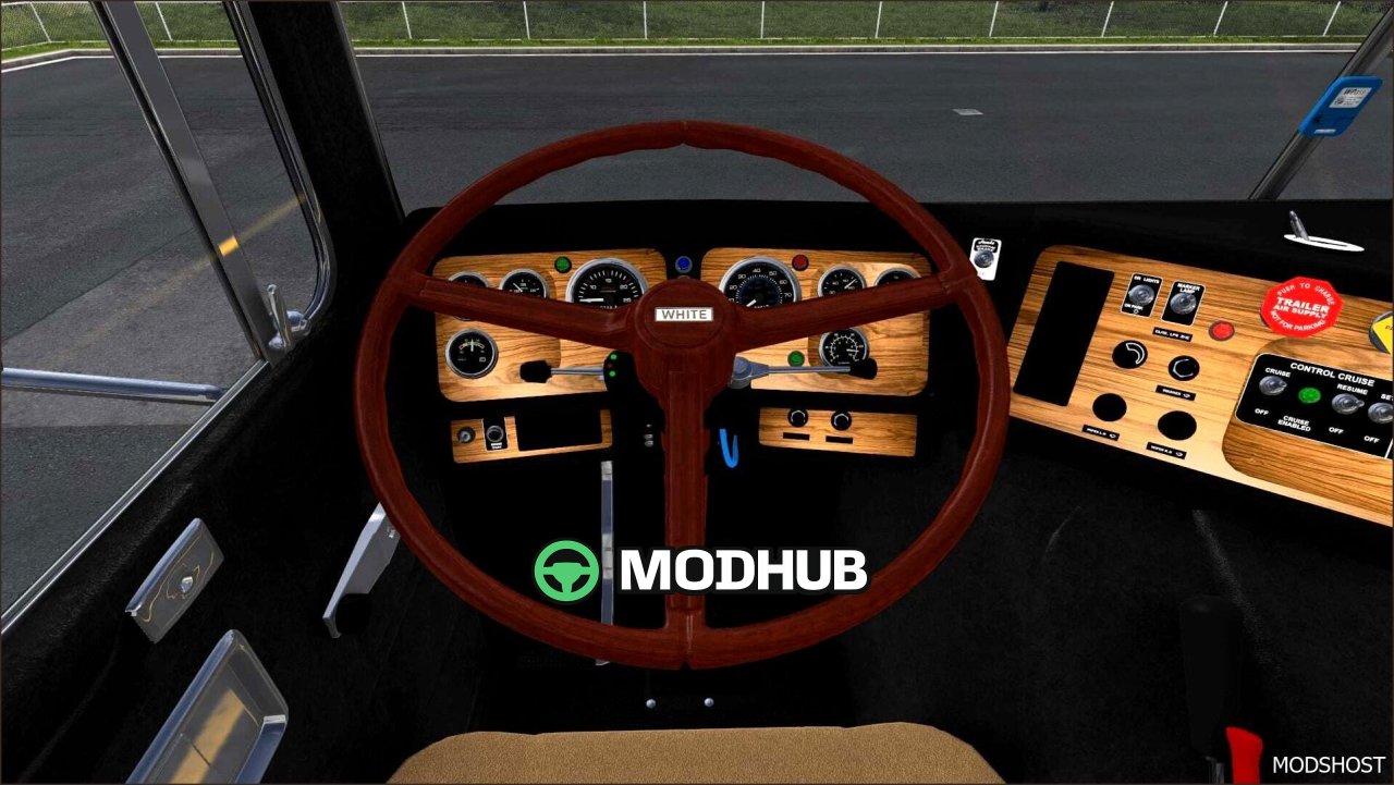 Вантажівка GMC White Cabover V1.6 для American Truck Simulator