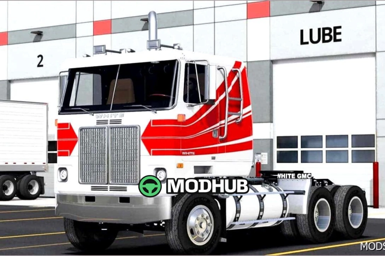 Вантажівка GMC White Cabover V1.6 для American Truck Simulator