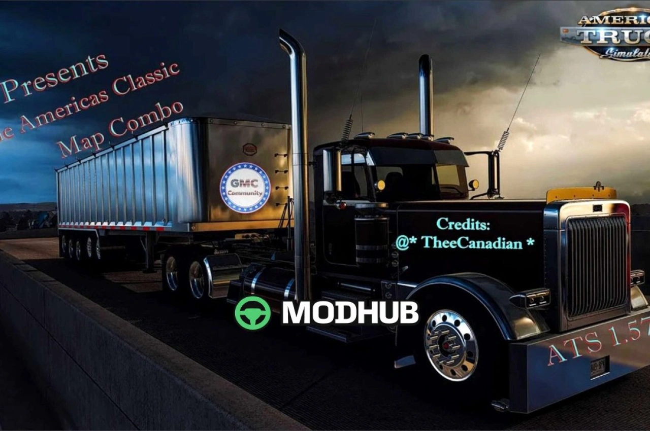 Карта GMC The Americas Extra Pack 1.58 для American Truck Simulator