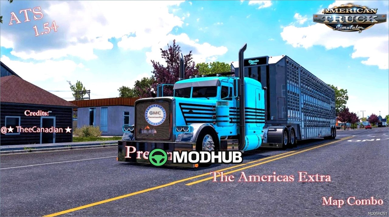 Карта GMC The Americas Extra Pack 1.58 для American Truck Simulator