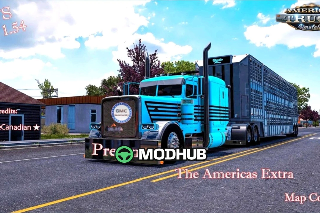 Карта GMC The Americas Extra Pack 1.58 для American Truck Simulator