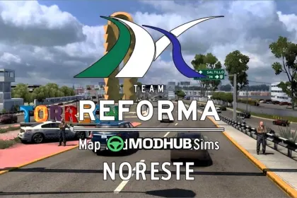 Karte Reforma Noreste V5.5 für American Truck Simulator