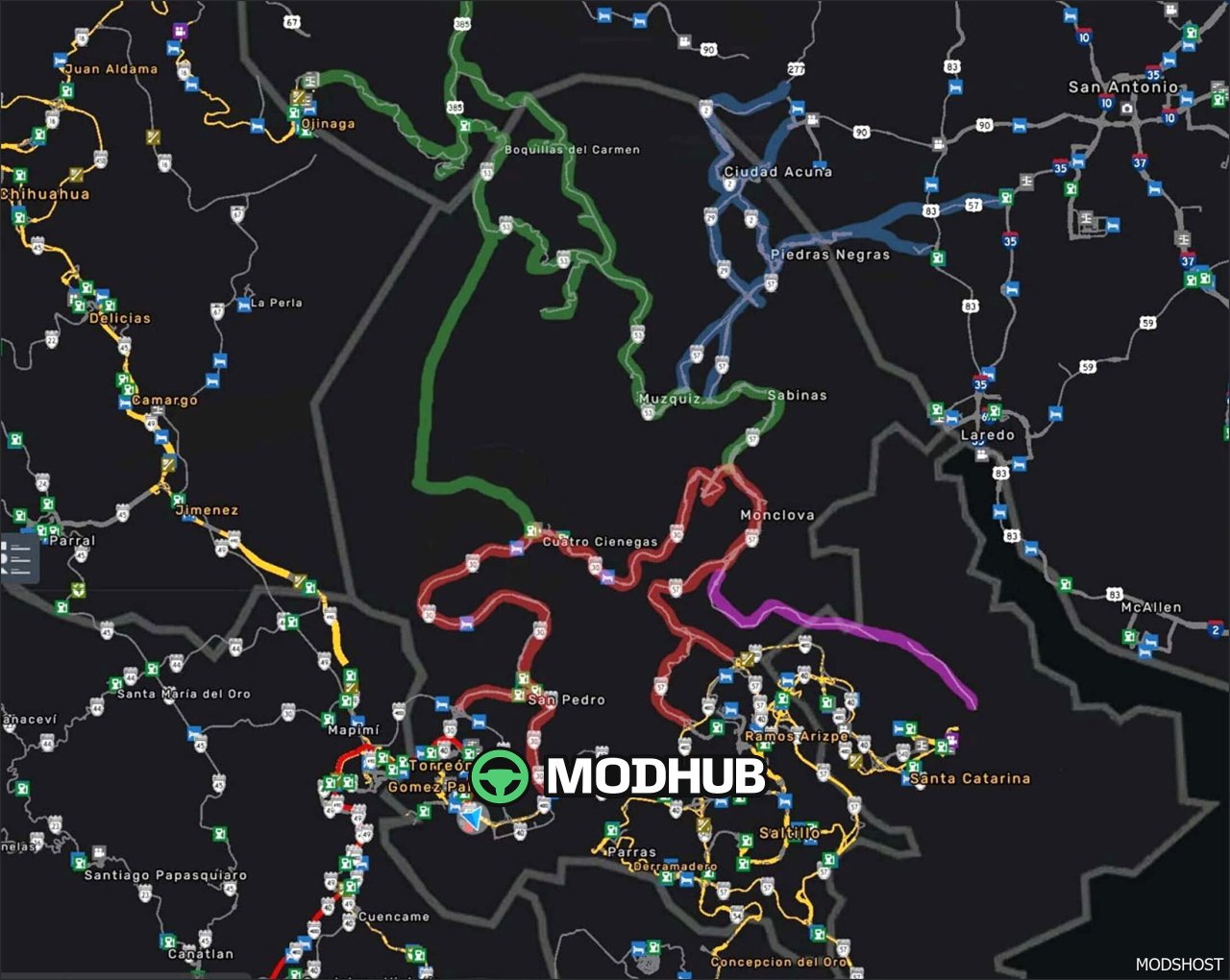 Reforma Coahuila V2.3 Karte für American Truck Simulator