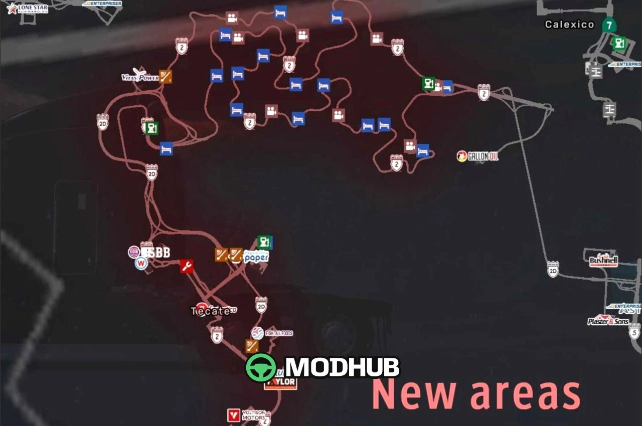 Карта Reforma Baja V3.4 для American Truck Simulator