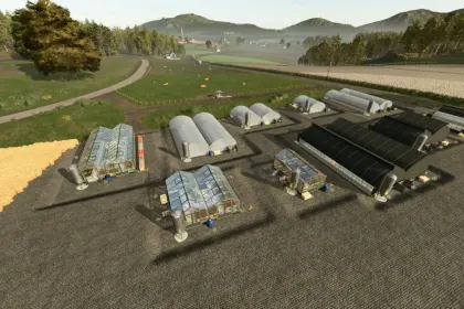 Ефективний BioGreenhousePack — Органічні Теплиці з Новими Культурами для Farming Simulator 25 — 1