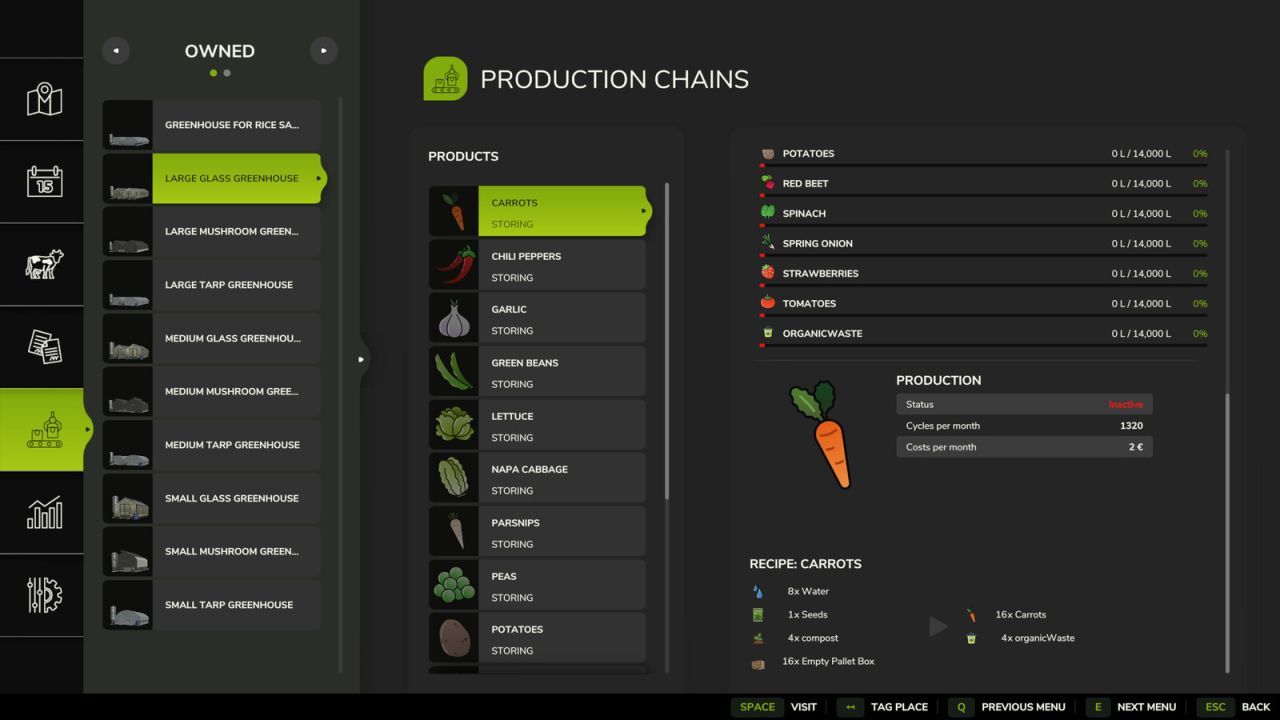 Ефективний BioGreenhousePack — Органічні Теплиці з Новими Культурами для Farming Simulator 25