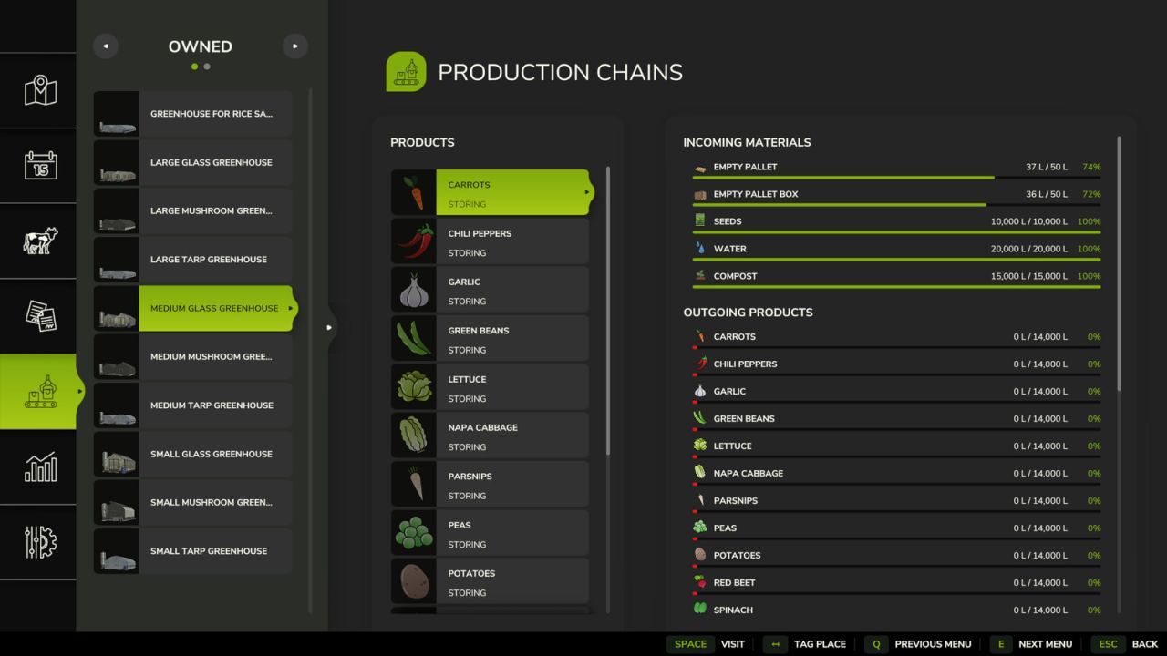 Ефективний BioGreenhousePack — Органічні Теплиці з Новими Культурами для Farming Simulator 25