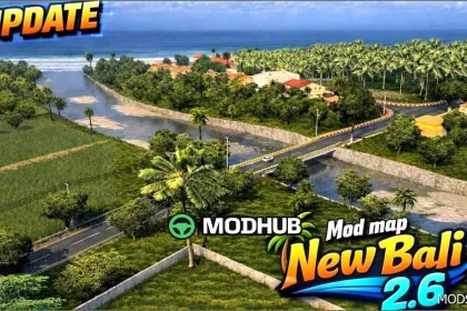 Map NEW Bali V2.6 for Euro Truck Simulator 2