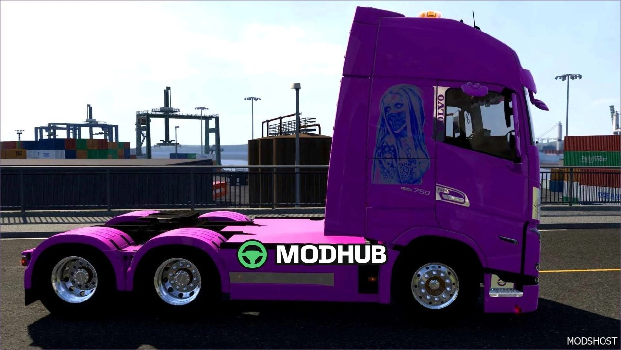 Скін Woman with A Mask для Euro Truck Simulator 2