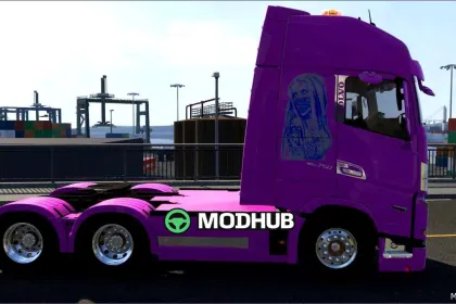 Skin Woman with A Mask for Euro Truck Simulator 2