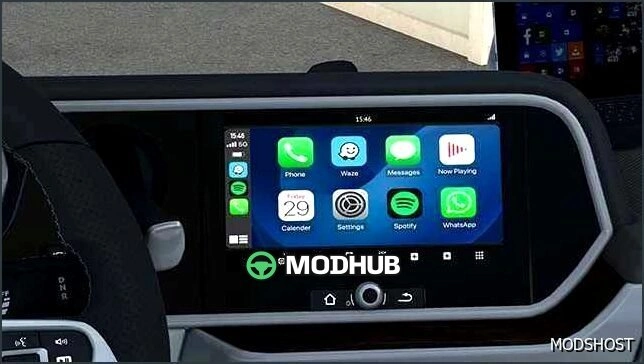 Мод Apple Carplay для DAF 2021 для Euro Truck Simulator 2