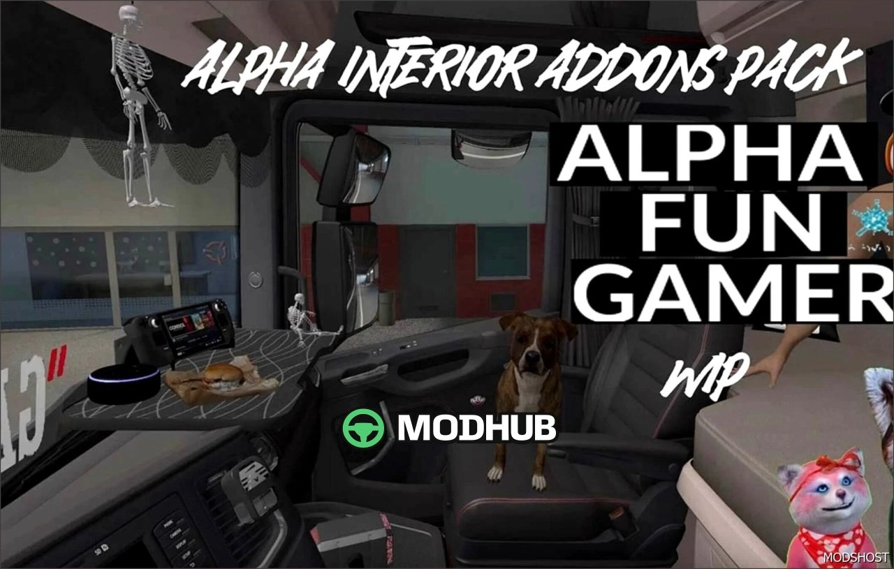 Пакет додатків Alpha Interior V1.6 для Euro Truck Simulator 2