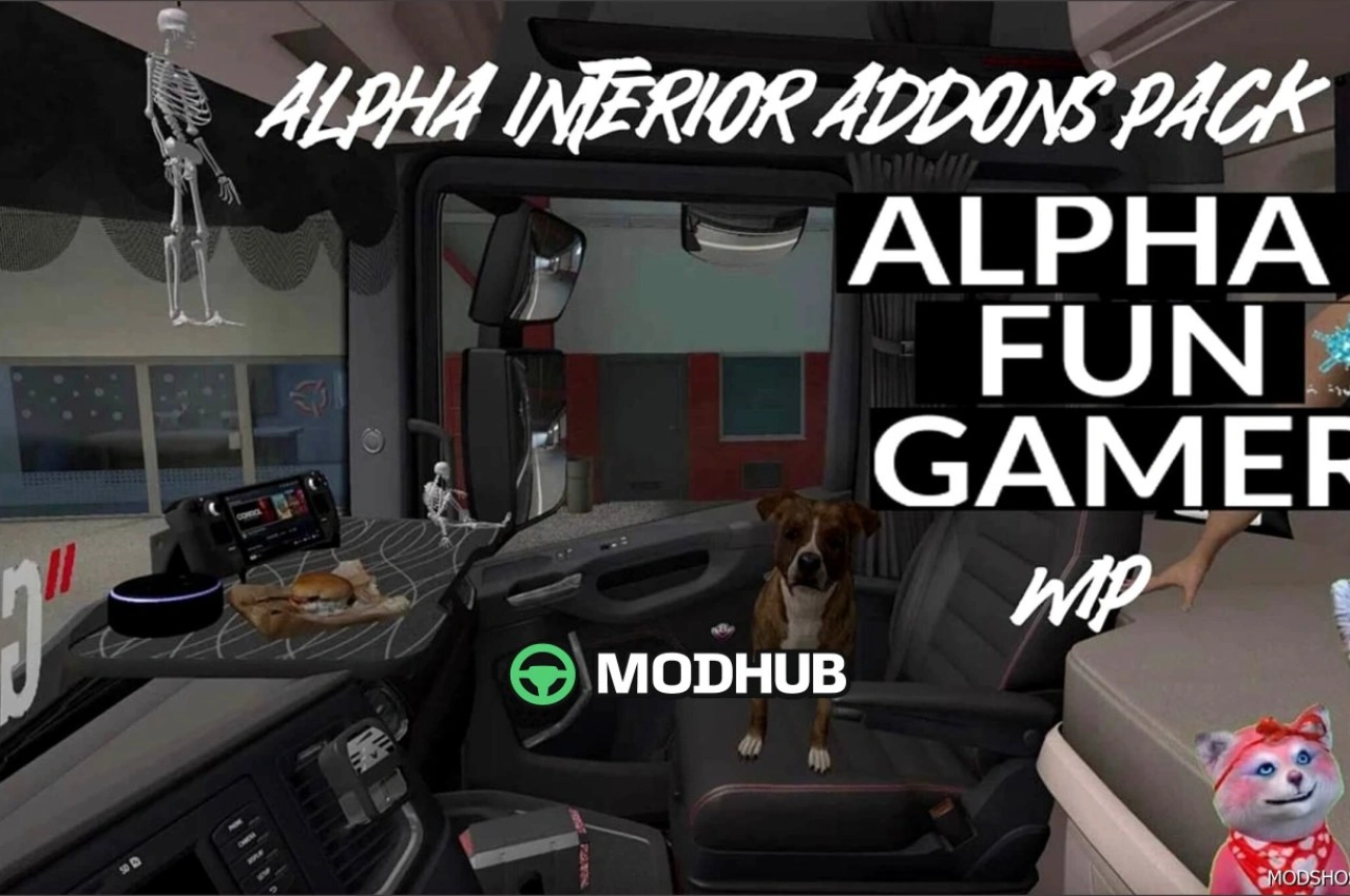 Пакет додатків Alpha Interior V1.6 для Euro Truck Simulator 2