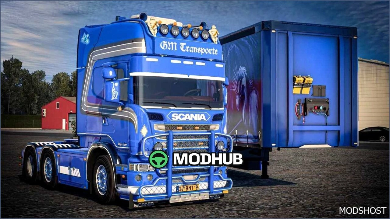 Вантажівка Scania Danger Land R620 + Причеп для Euro Truck Simulator 2
