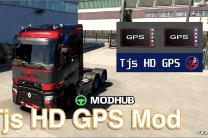 TJS HD GPS Mod 1.58 for Euro Truck Simulator 2