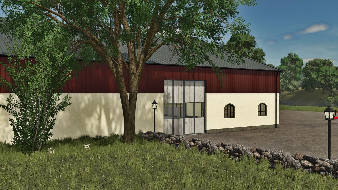 Ефективне Зерносховище Grain Storage With Drying Floor з Налаштуваннями та Сонячними Панелями для FS25