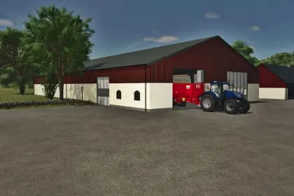 Effektives Getreidesilo mit Trocknungsboden und Einstellungen sowie Solarpanels für FS25 — 2