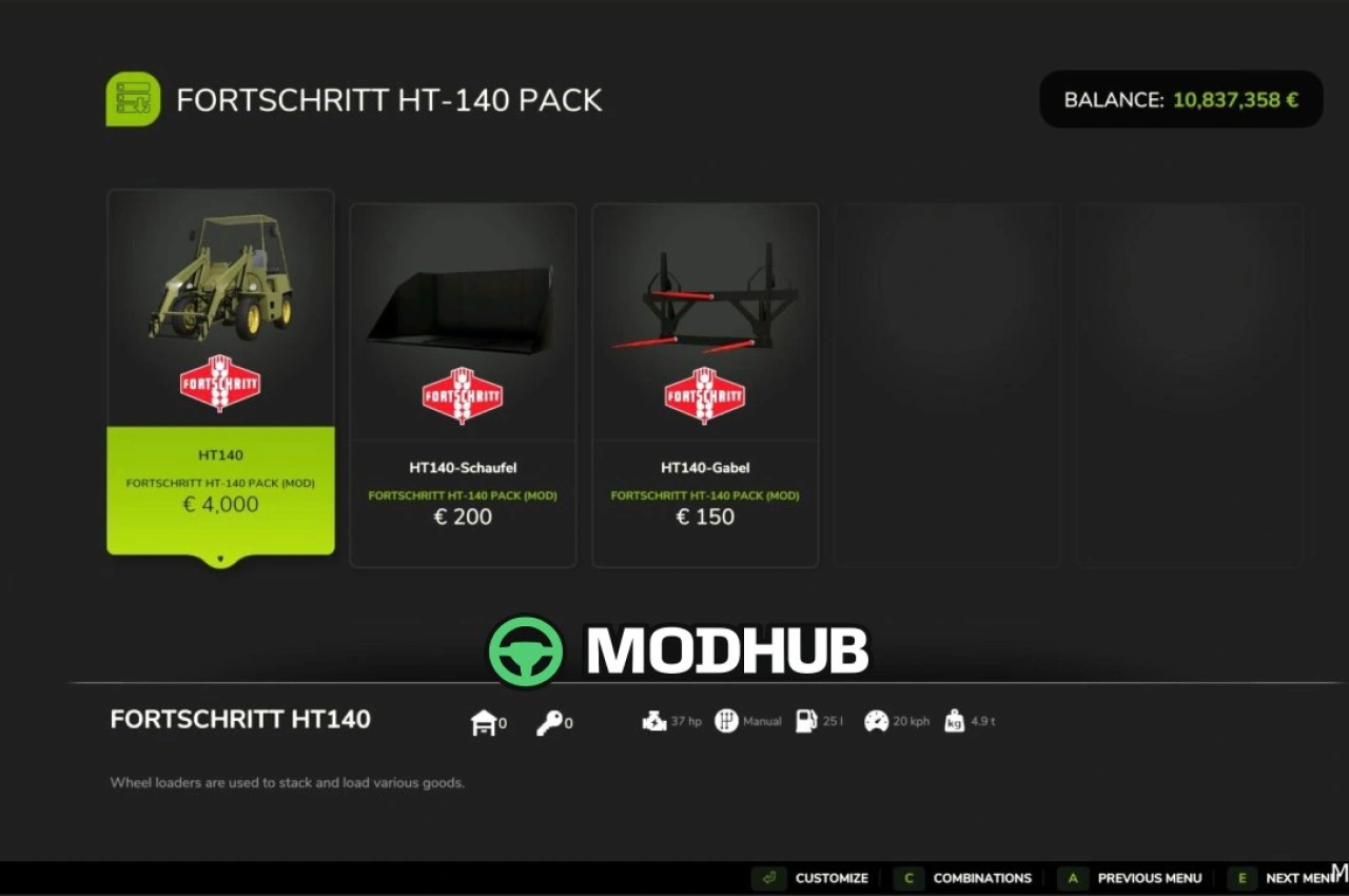 Екскаватор Fortschritt HT140 для Farming Simulator 25