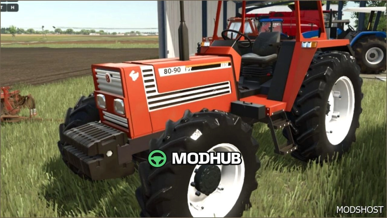 Трактор Fiatagri 70 90/80 90 NO CAB для Farming Simulator 25