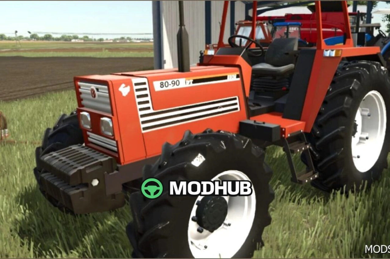 Трактор Fiatagri 70 90/80 90 NO CAB для Farming Simulator 25