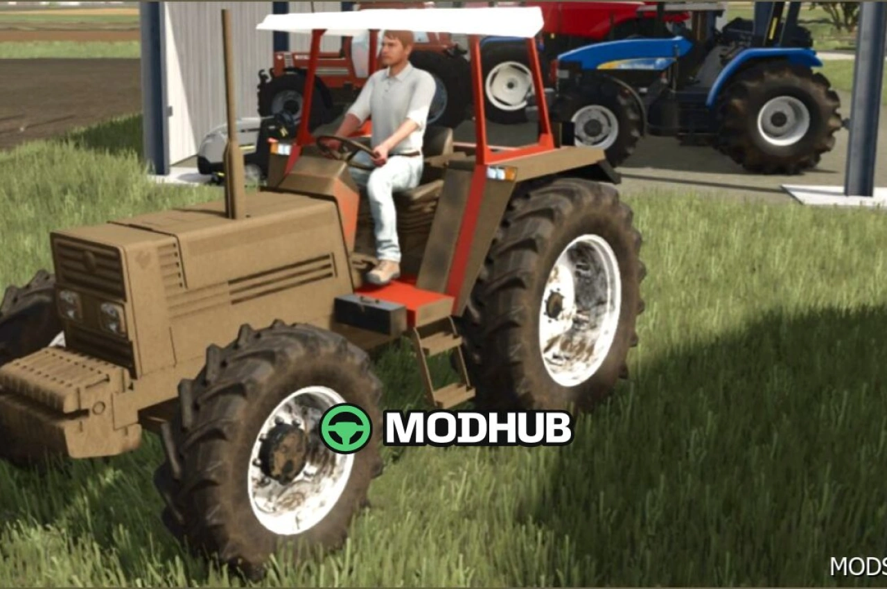 Трактор Fiatagri 70 90/80 90 NO CAB для Farming Simulator 25