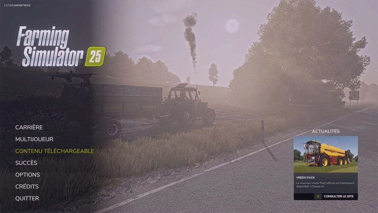 Фонове меню для Farming Simulator 25