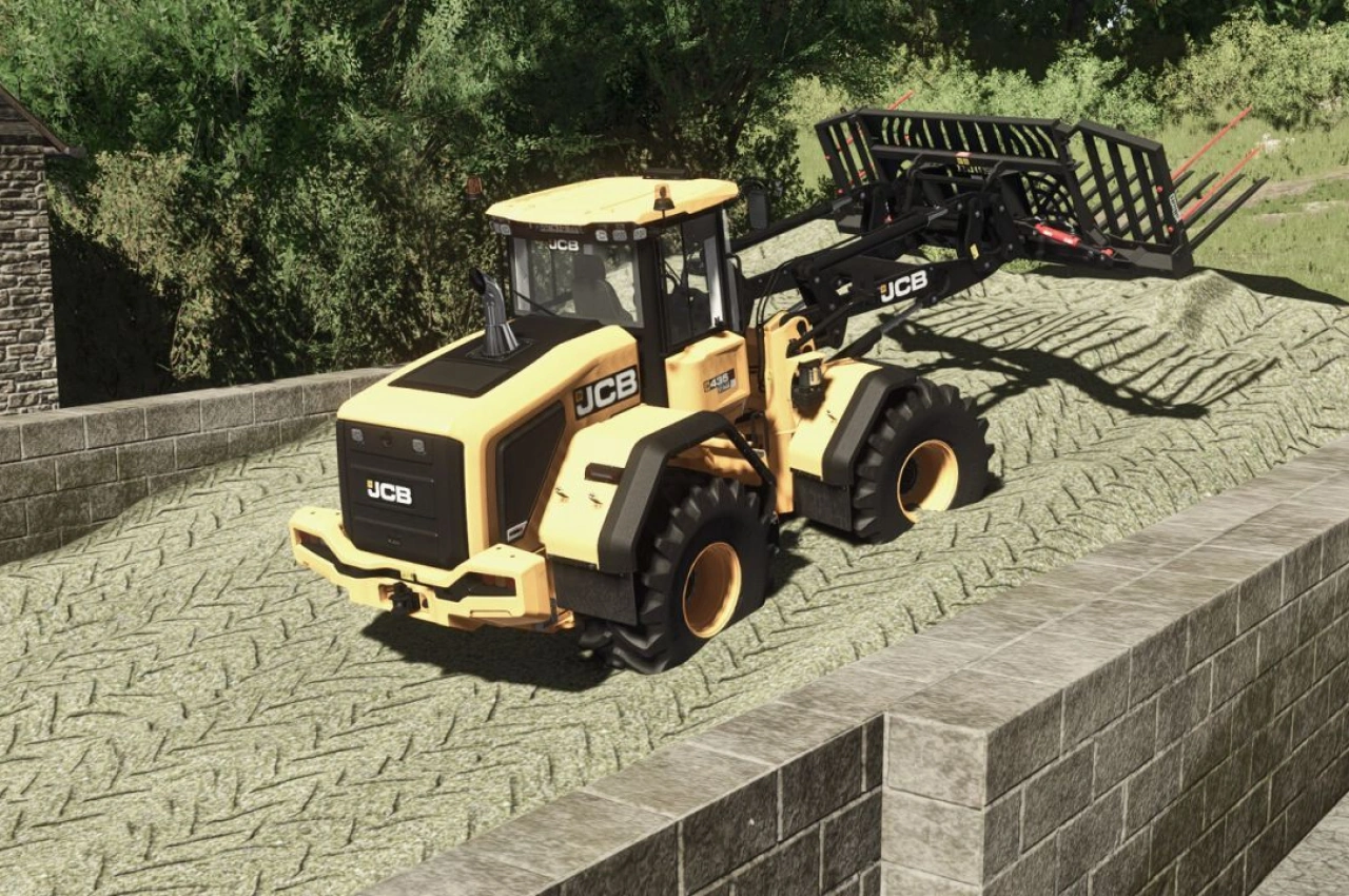 Навантажувач JCB 435S для Farming Simulator 25