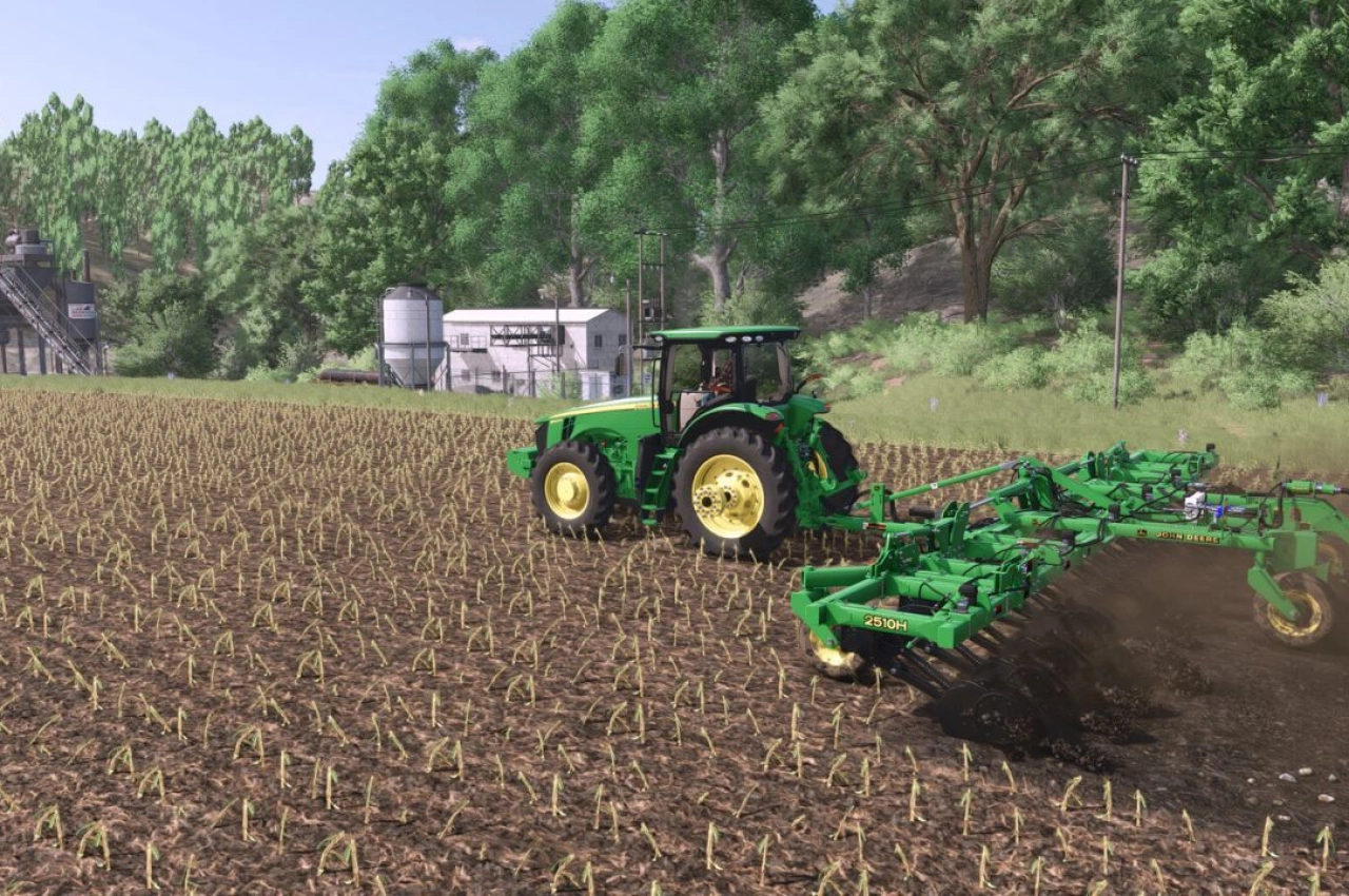 Культиватор John Deere 2510H для Farming Simulator 25