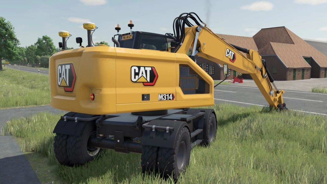 Екскаватор CAT M314 для Farming Simulator 25
