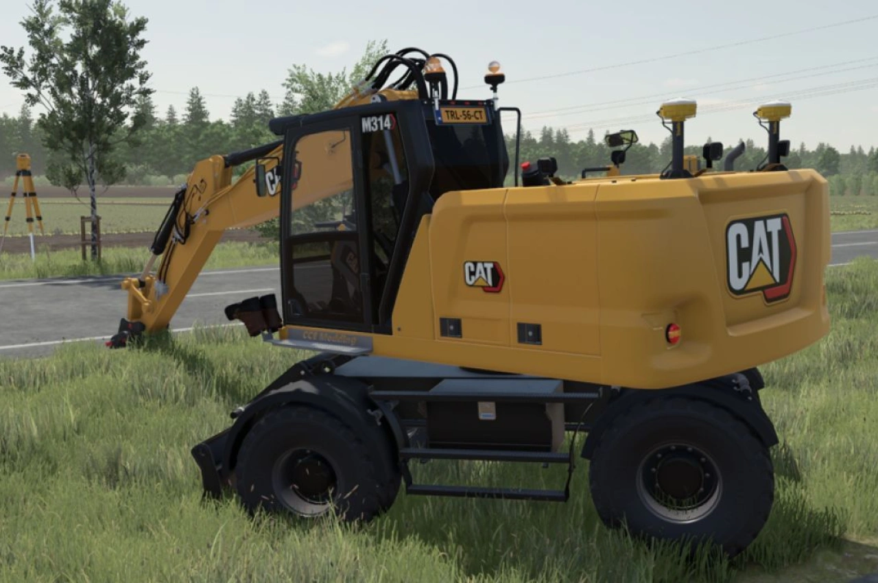 Екскаватор CAT M314 для Farming Simulator 25