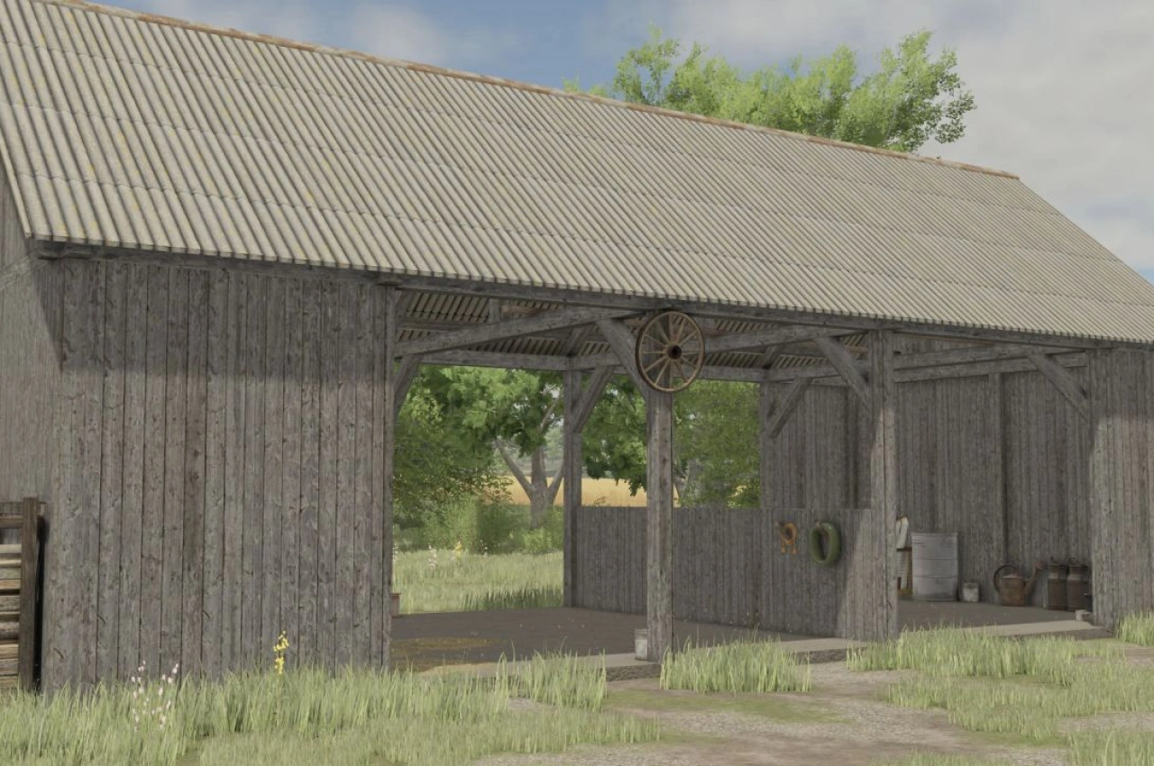 Стара відкрита комора для Farming Simulator 25