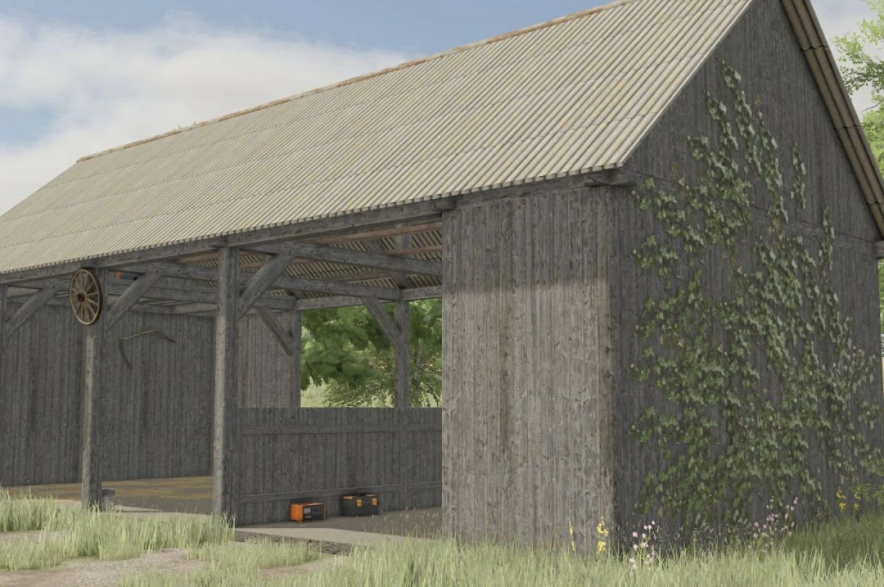 Стара відкрита комора для Farming Simulator 25