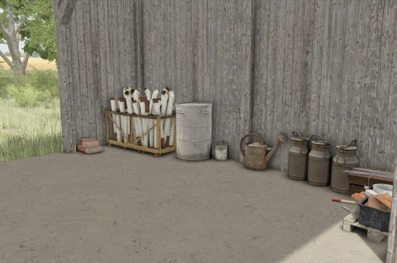 Стара відкрита комора для Farming Simulator 25