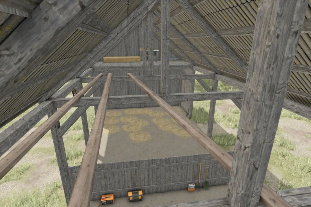 Стара відкрита комора для Farming Simulator 25