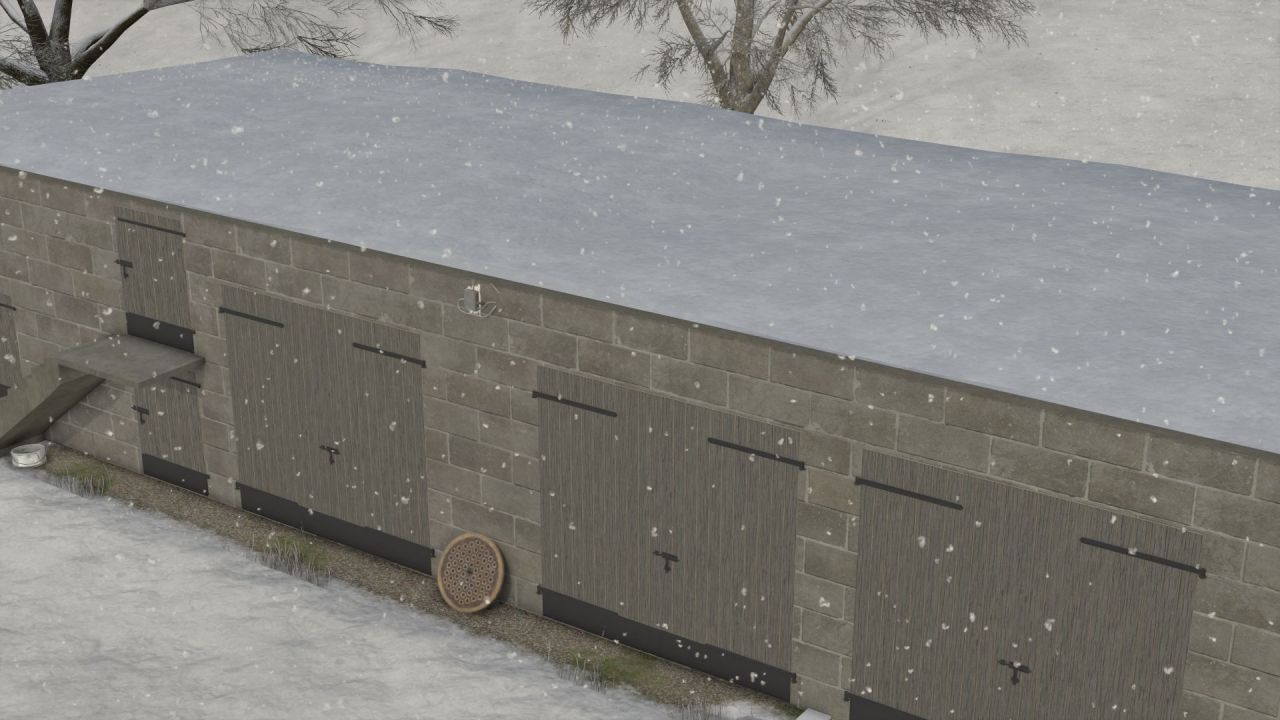 Polnische Garage mit Dachboden für Farming Simulator 25