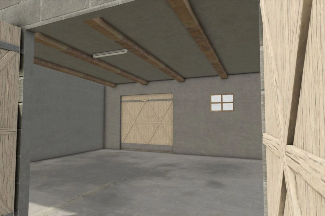 Гараж польського стилю з горищем для Farming Simulator 25