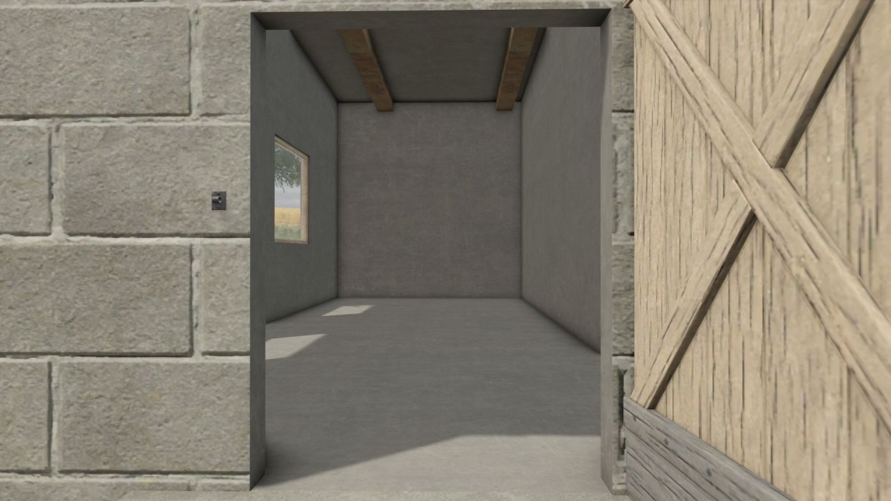 Polnische Garage mit Dachboden für Farming Simulator 25