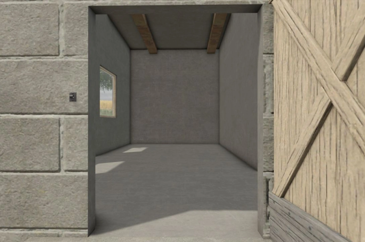 Гараж польського стилю з горищем для Farming Simulator 25