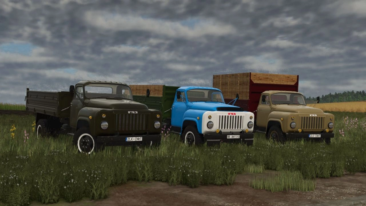 Вантажівка GAZ-53 для Farming Simulator 25