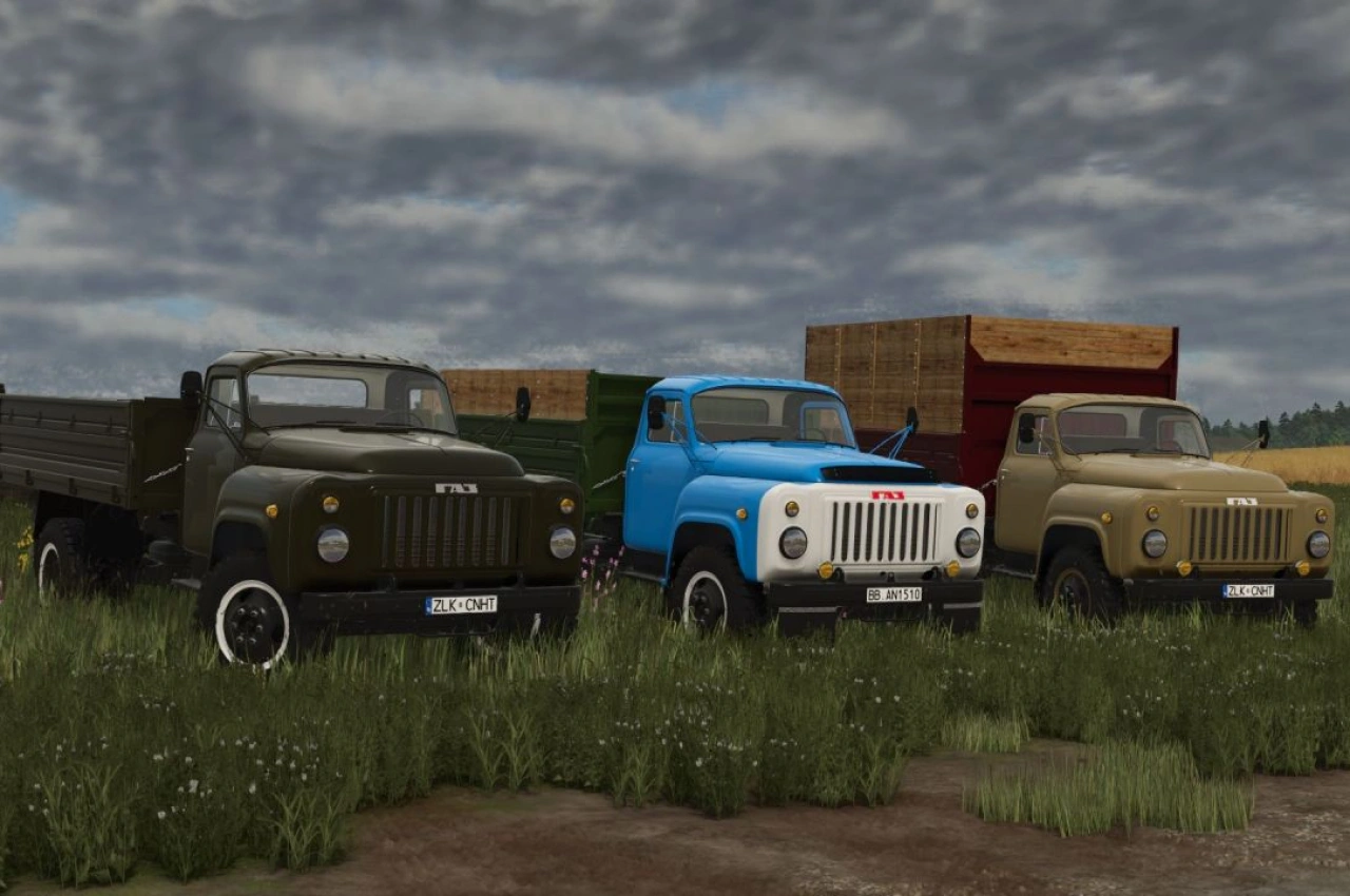 Вантажівка GAZ-53 для Farming Simulator 25