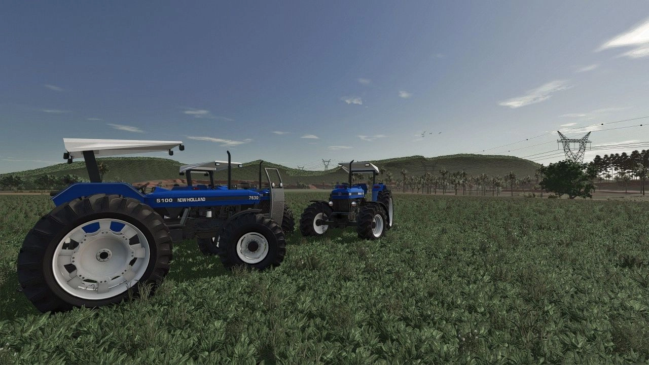 Трактор New Holland 7630 S100 для Farming Simulator 25