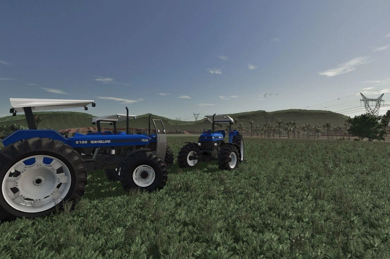 Трактор New Holland 7630 S100 для Farming Simulator 25