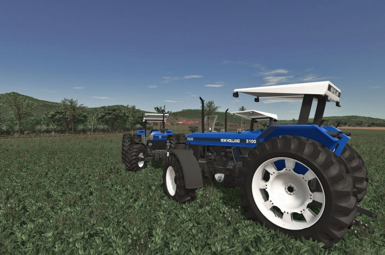 Трактор New Holland 7630 S100 для Farming Simulator 25