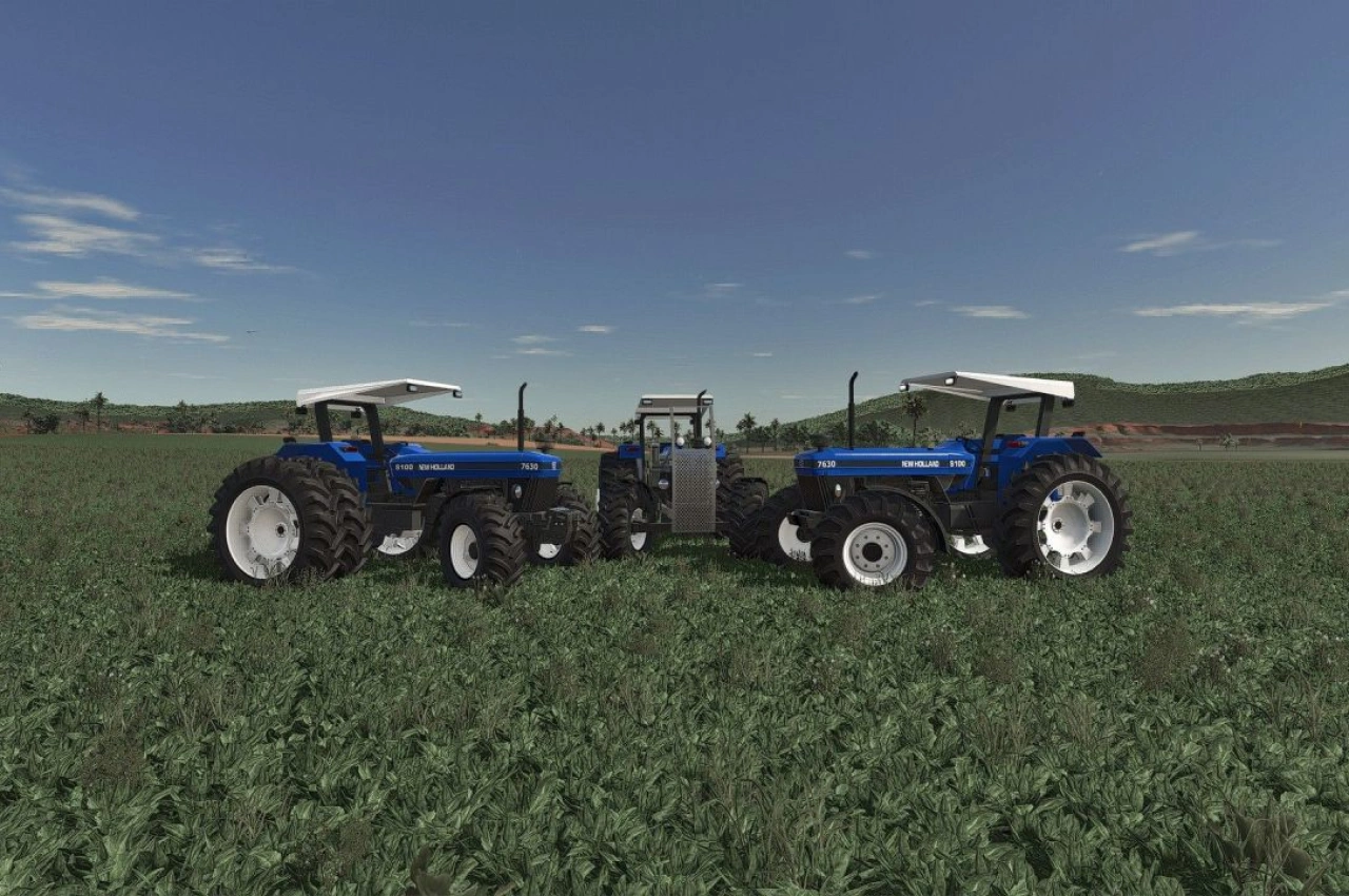 Трактор New Holland 7630 S100 для Farming Simulator 25