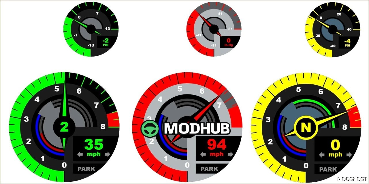 Тахометри та датчики наддуву V3.3.4 для BeamNG.drive