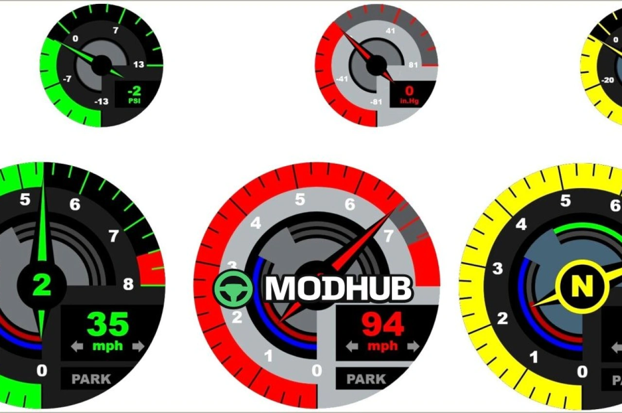 Тахометри та датчики наддуву V3.3.4 для BeamNG.drive