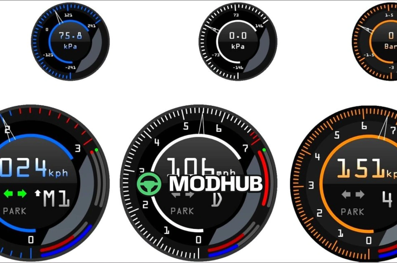 Тахометри та датчики наддуву V3.3.4 для BeamNG.drive